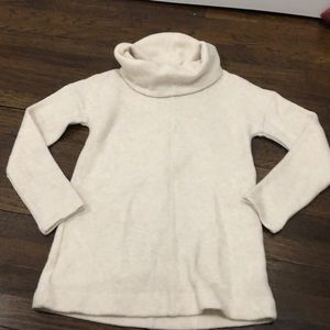 Cowl neck cream sweater